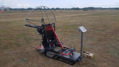 New: a thrust test bench for paramotors by Dragonfly